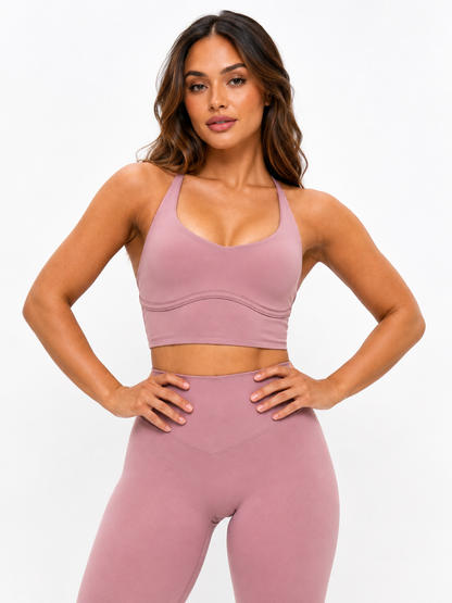 Poshknit Sports Bra - Rose Water