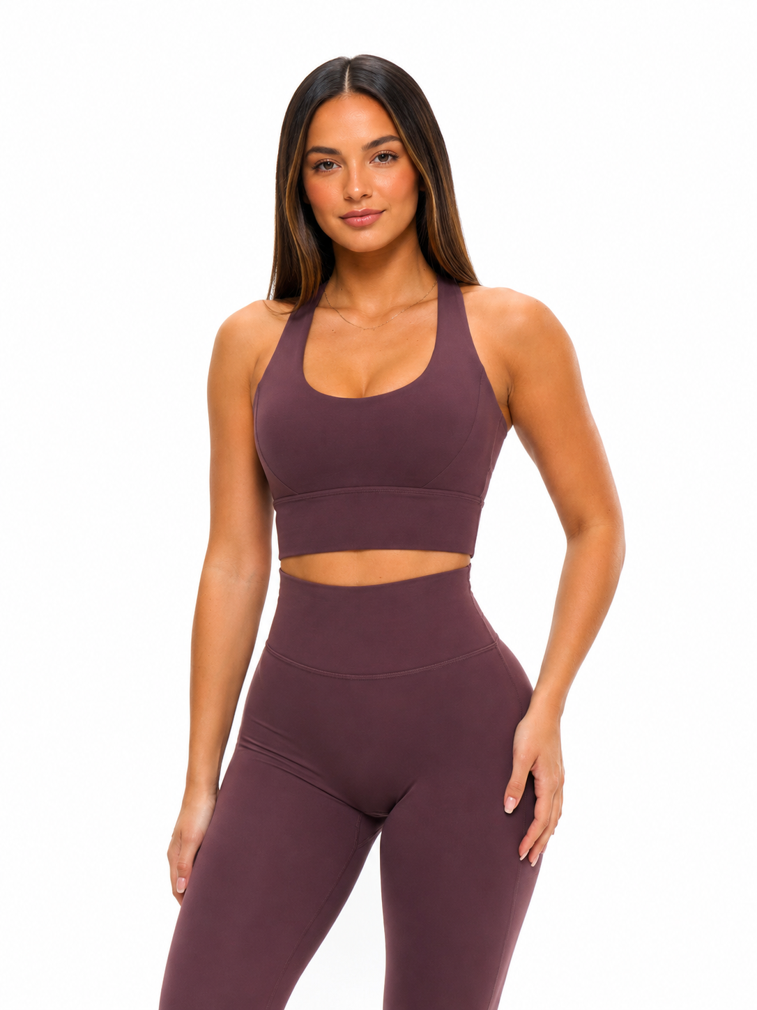 Rosa Sports Bra - Smoked Cherry
