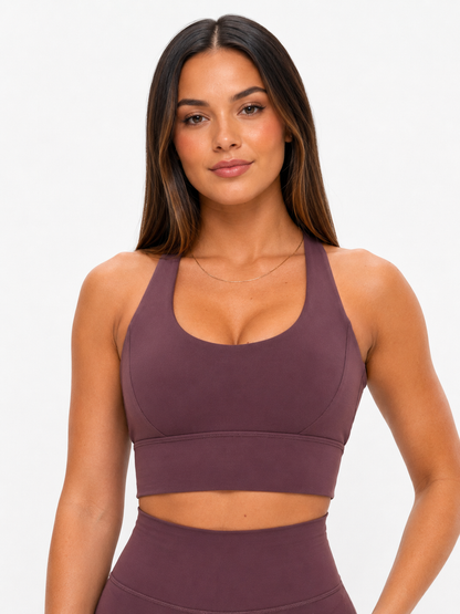 Rosa Sports Bra - Smoked Cherry