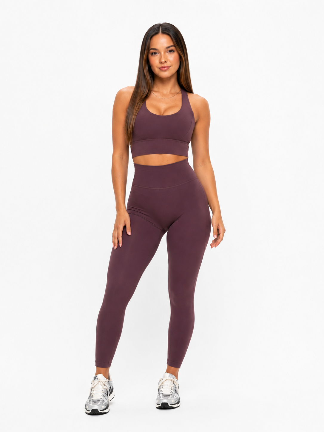 Rosa Sports Bra - Smoked Cherry