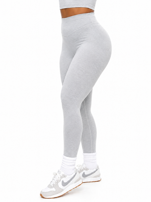 Dream Heathered Legging 26" - Heather Grey
