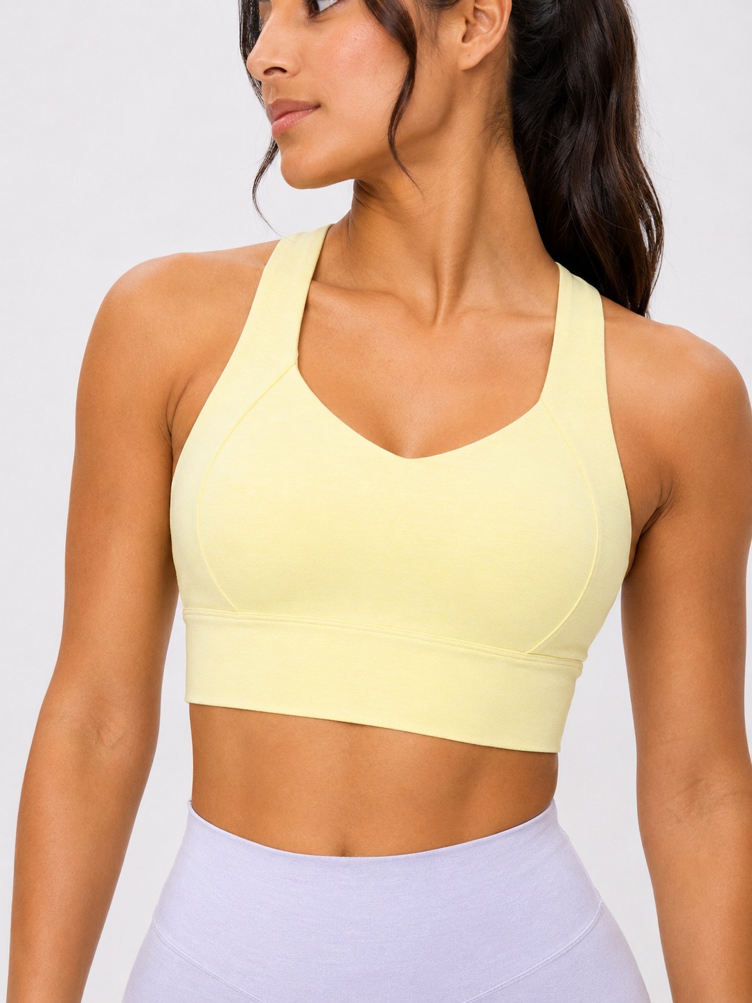 Twilight Dream Heather Sports Bra - Heather Sunbeam