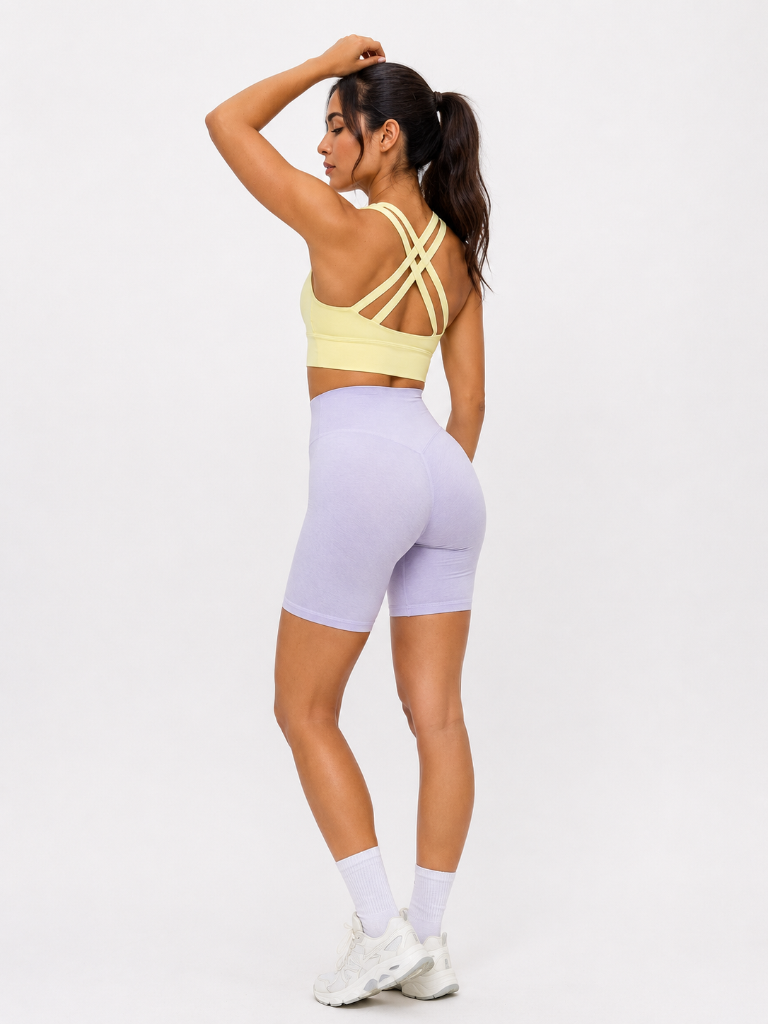 Twilight Dream Heather Sports Bra - Heather Sunbeam
