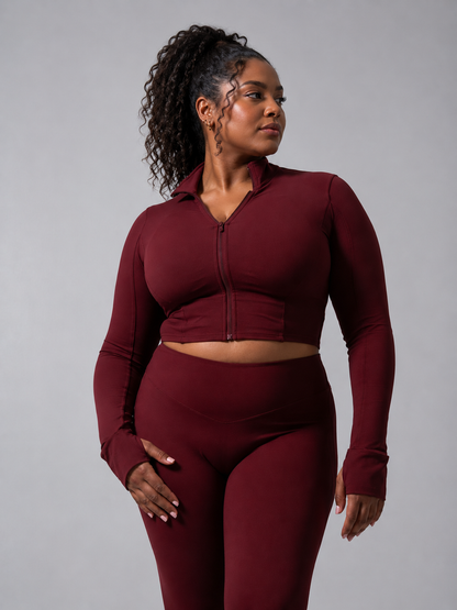 Rosa Waist Length Jacket - Vineyard