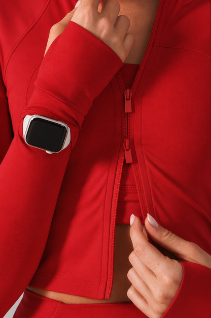 Phantom Waist Jacket - Lipstick Red