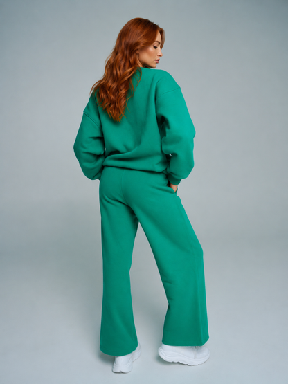 Plush Fleece Crew Pullover - Lucky Charm
