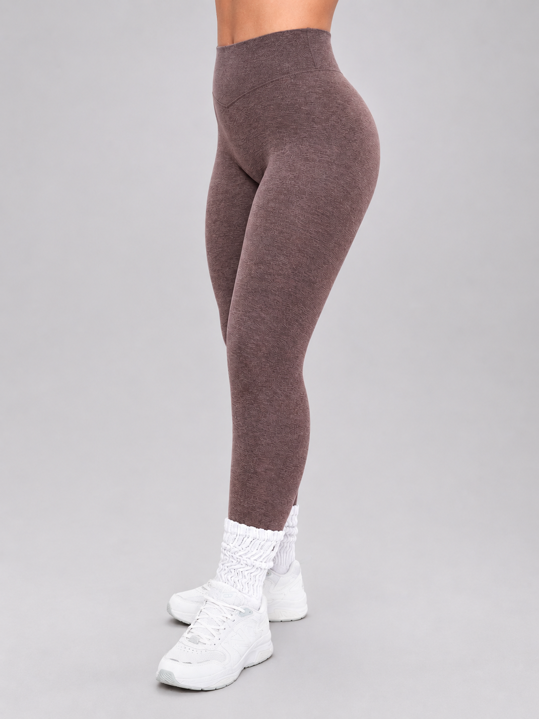 Dream Heathered Legging - Mocha Berry