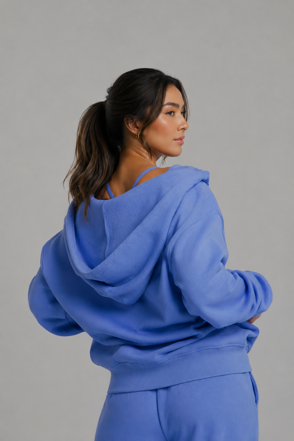 Threads Zip Hoodie - Azul