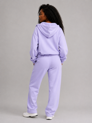 Full Zip Cloud Hoodie - Frosted Purple