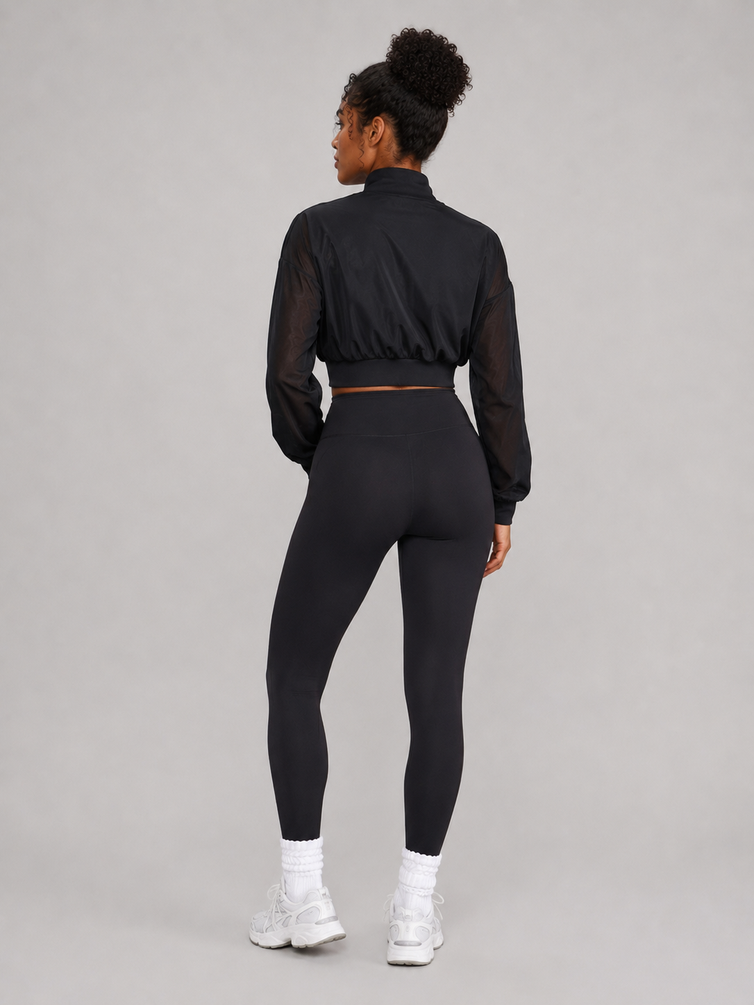 Exposed Mesh Jacket - Onyx Black