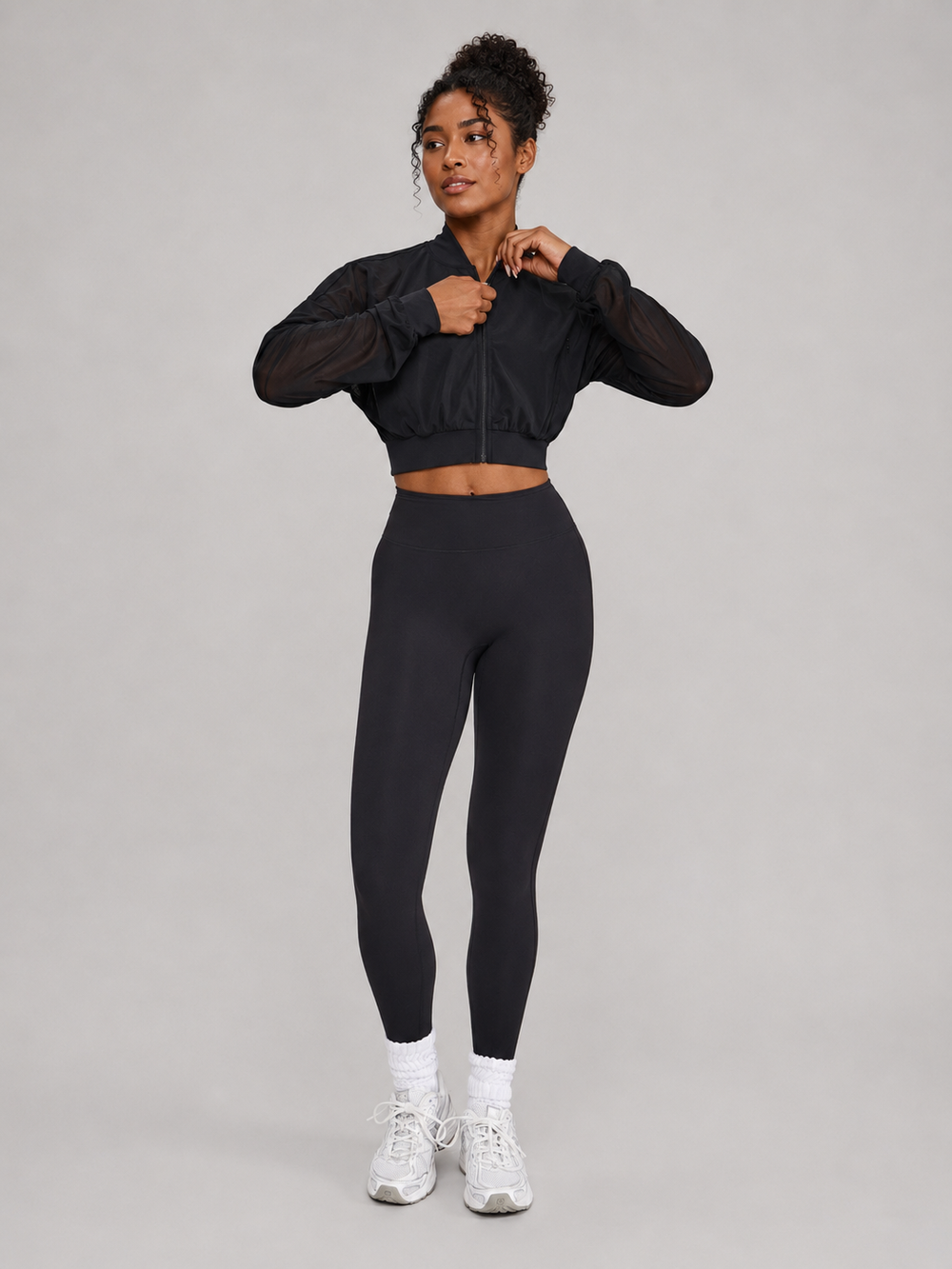 Exposed Mesh Jacket - Onyx Black