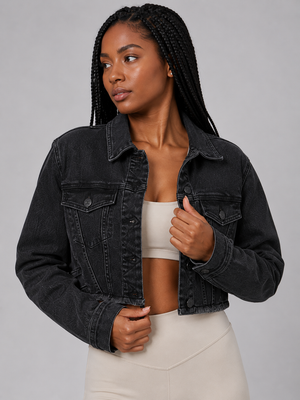 Desire Denim Jacket - Washed Black