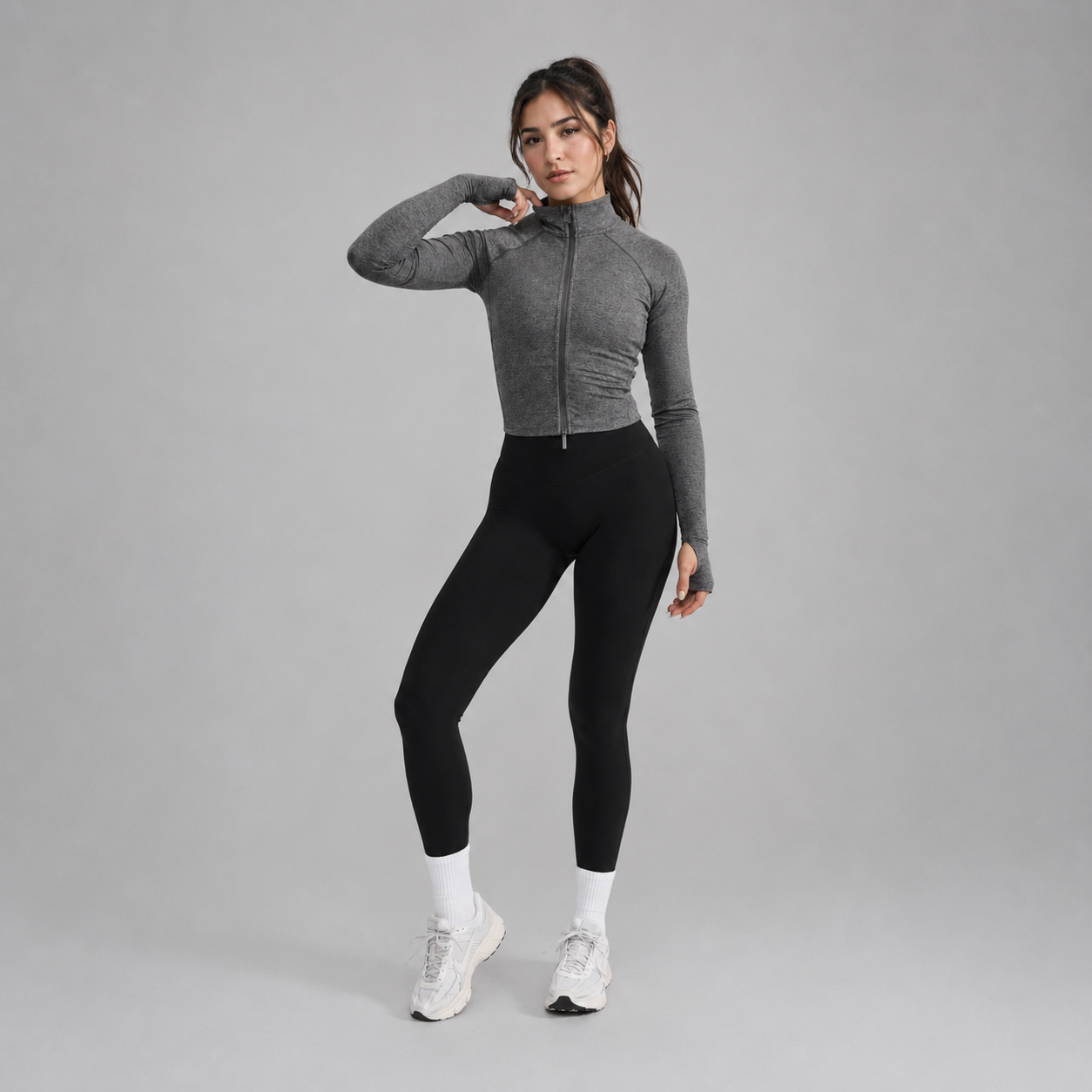 Dream Heather Zip Jacket - Heather Charcoal