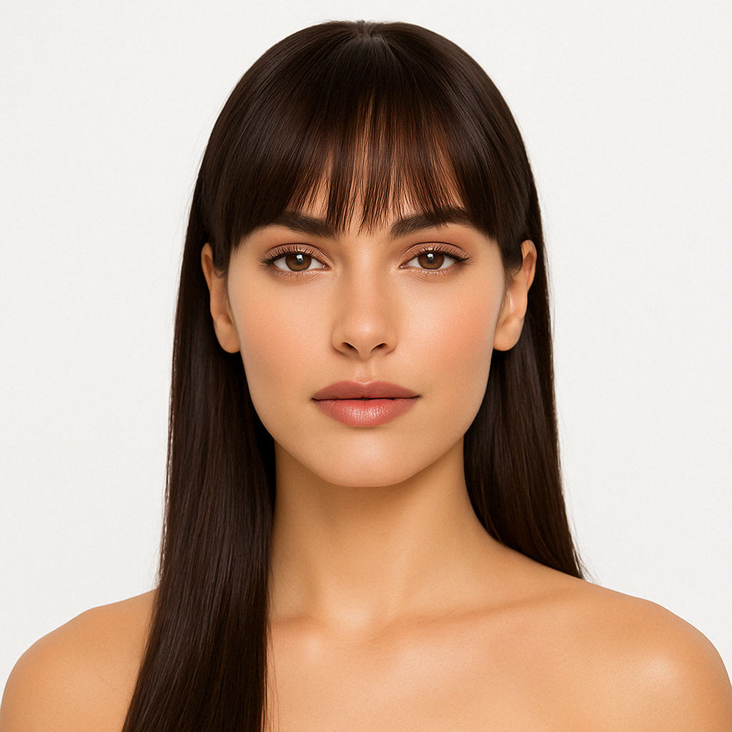 Clip-In Bangs with Temples – 100% Natural Human Hair