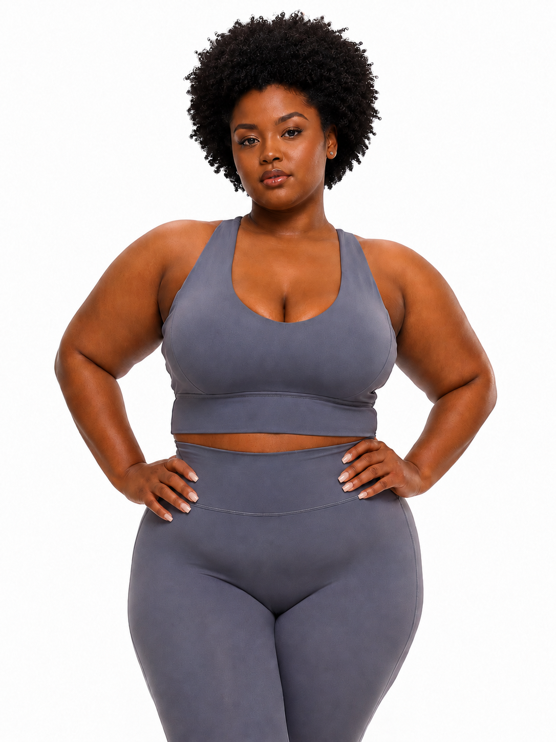 Rosa Sports Bra - Blue Steel