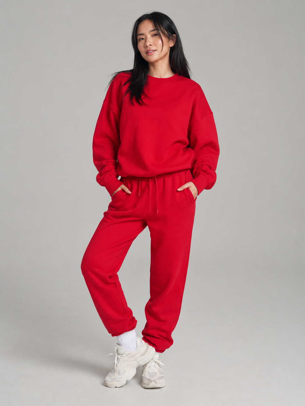 Threads Crew Pullover - Lipstick Red
