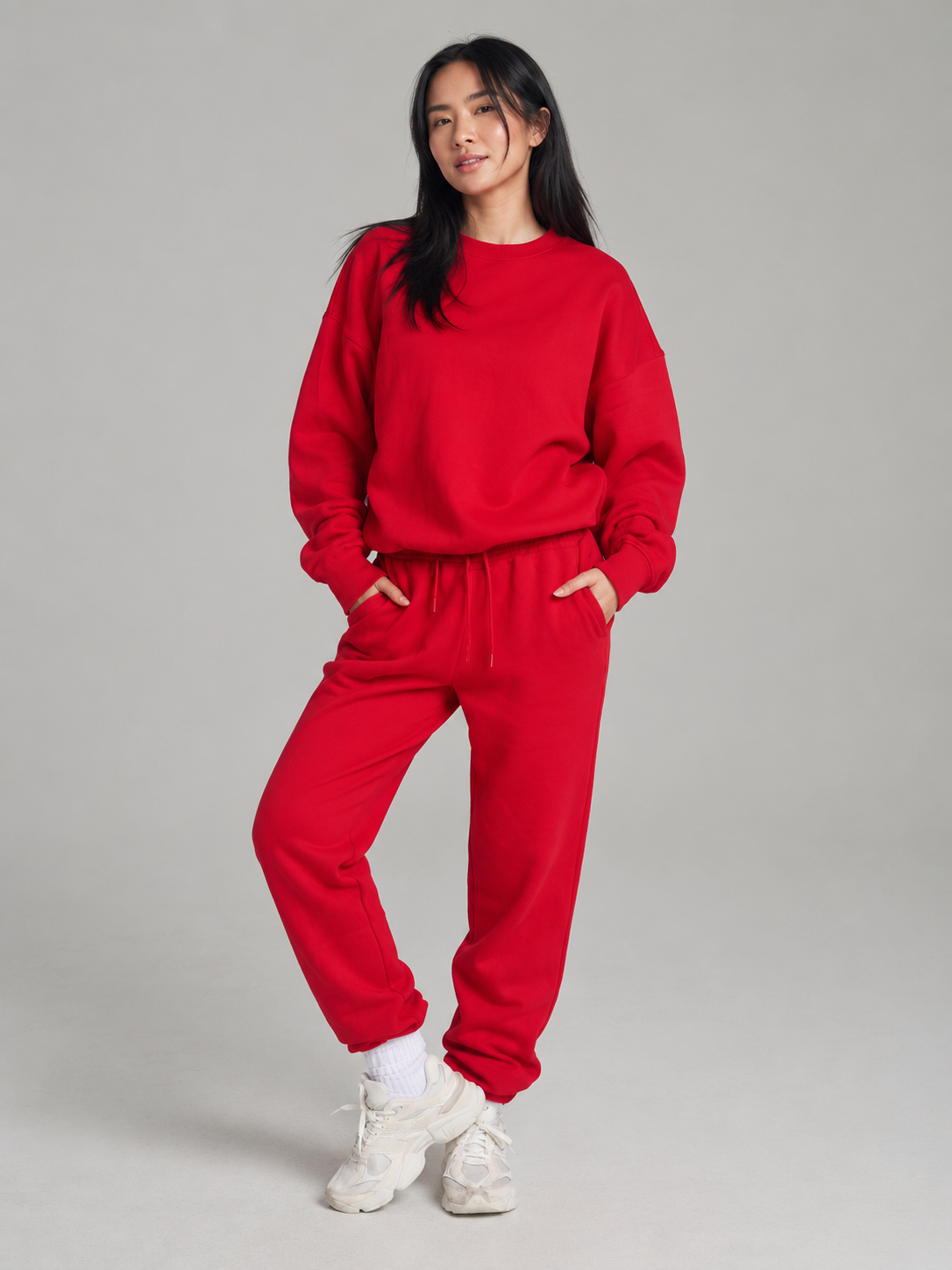 Threads Crew Pullover - Lipstick Red