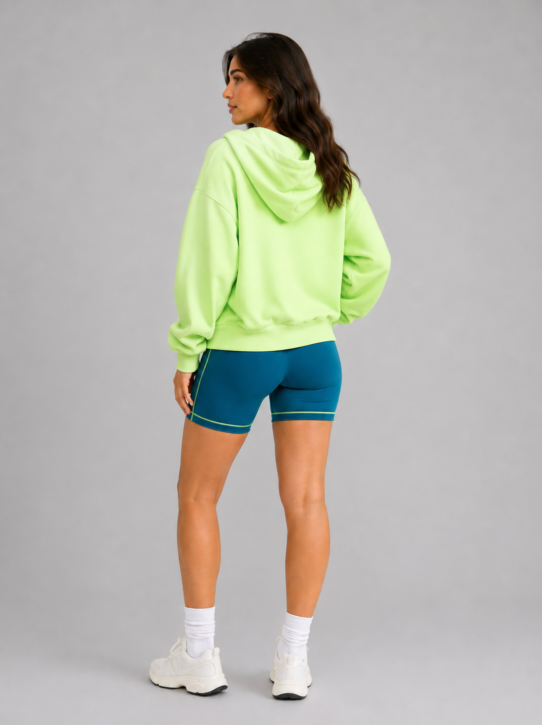 Full Zip Cloud Hoodie - Lima Bean