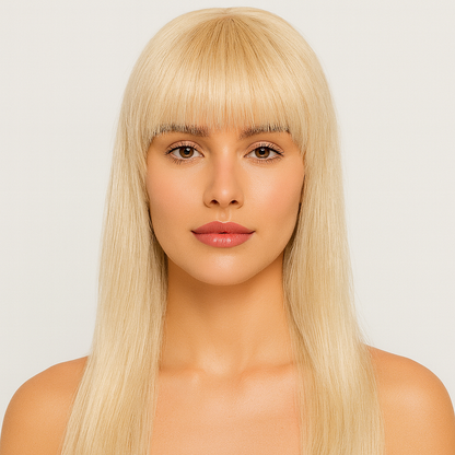 Clip-In Bangs with Temples – 100% Natural Human Hair