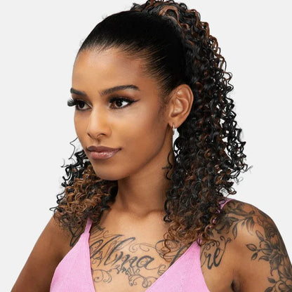 16” Afro Kinky Curly Drawstring Ponytail – Natural Volume Look