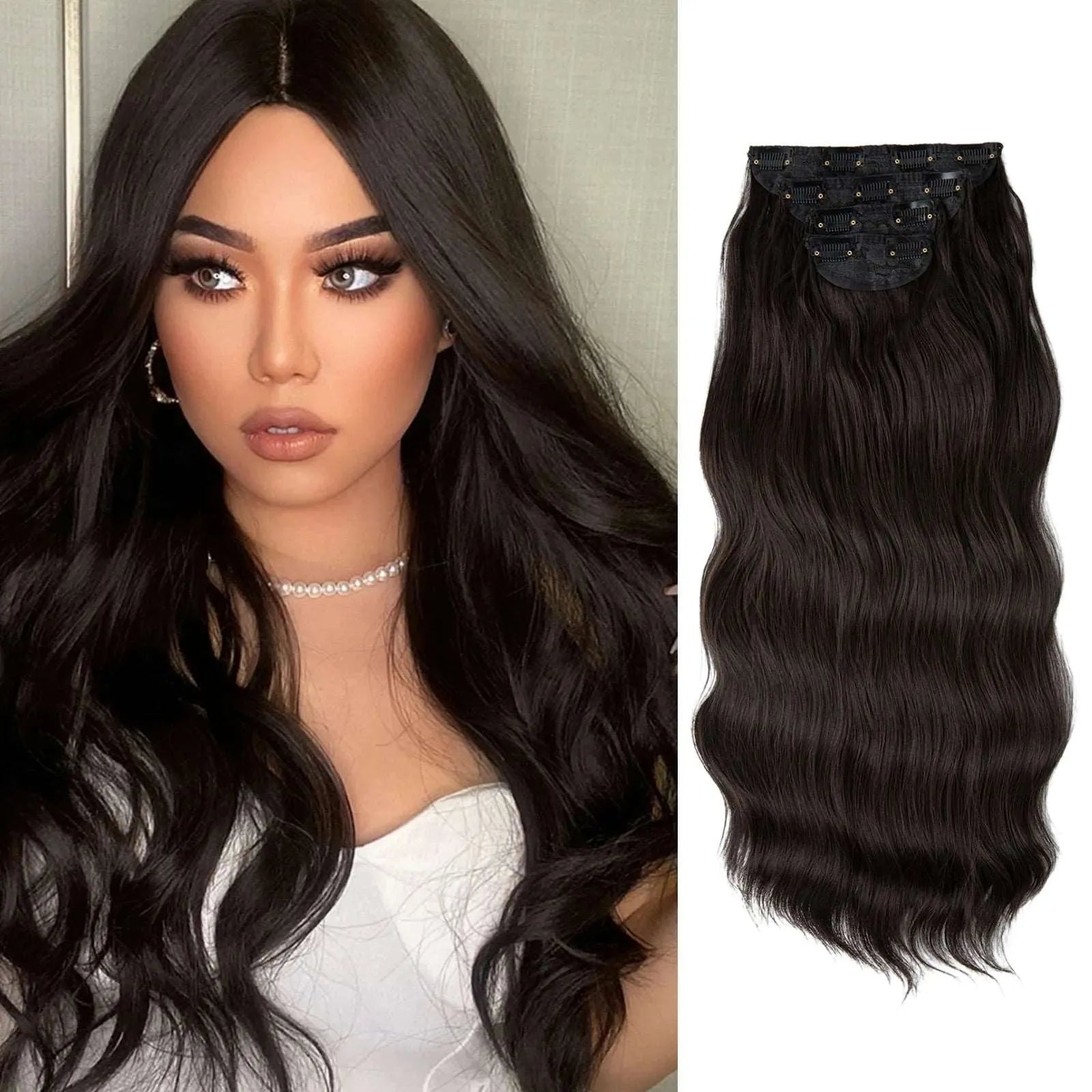 22” Clip-In Hair Extensions – Full Volume Set (4 Pieces)