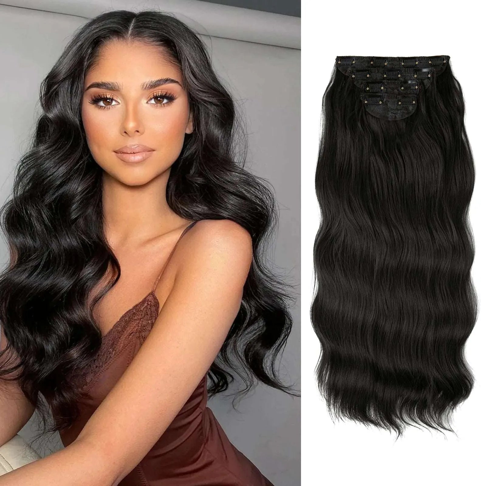 22” Clip-In Hair Extensions – Full Volume Set (4 Pieces)