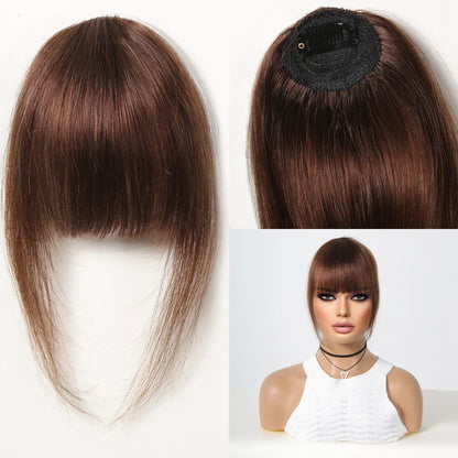 Clip-In Bangs with Temples – 100% Natural Human Hair