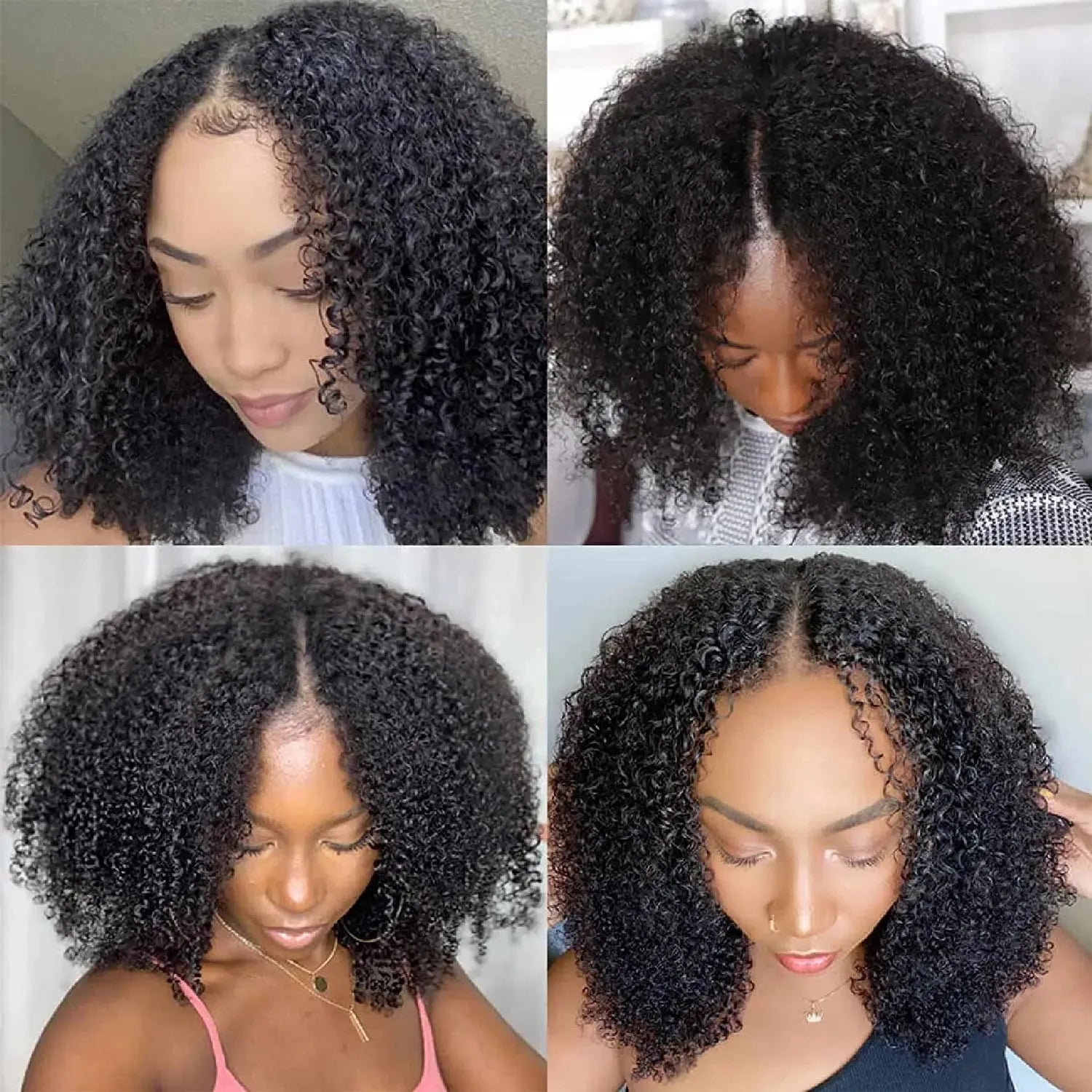 Kinky Curl V-Part Wig – 250% Volume