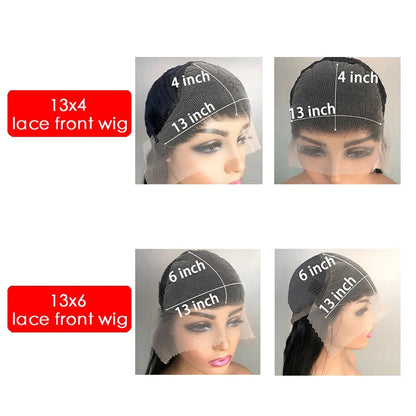 16-40” Deep Wave HD Lace Wig – Brazilian Remy Human Hair (1B)