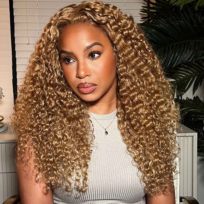 Blonde Curly Wig – HD Lace