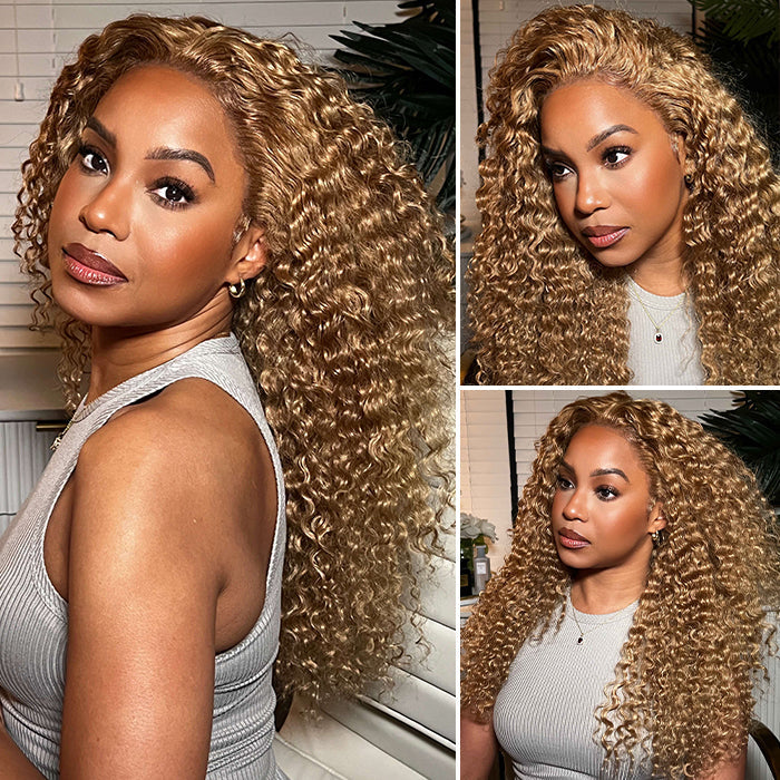 Blonde Curly Wig – HD Lace
