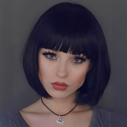 Clip-In Sleek Synthetic Bangs – Natural Look