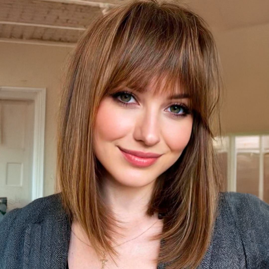 14” Hair Topper with Bangs & Silk Base