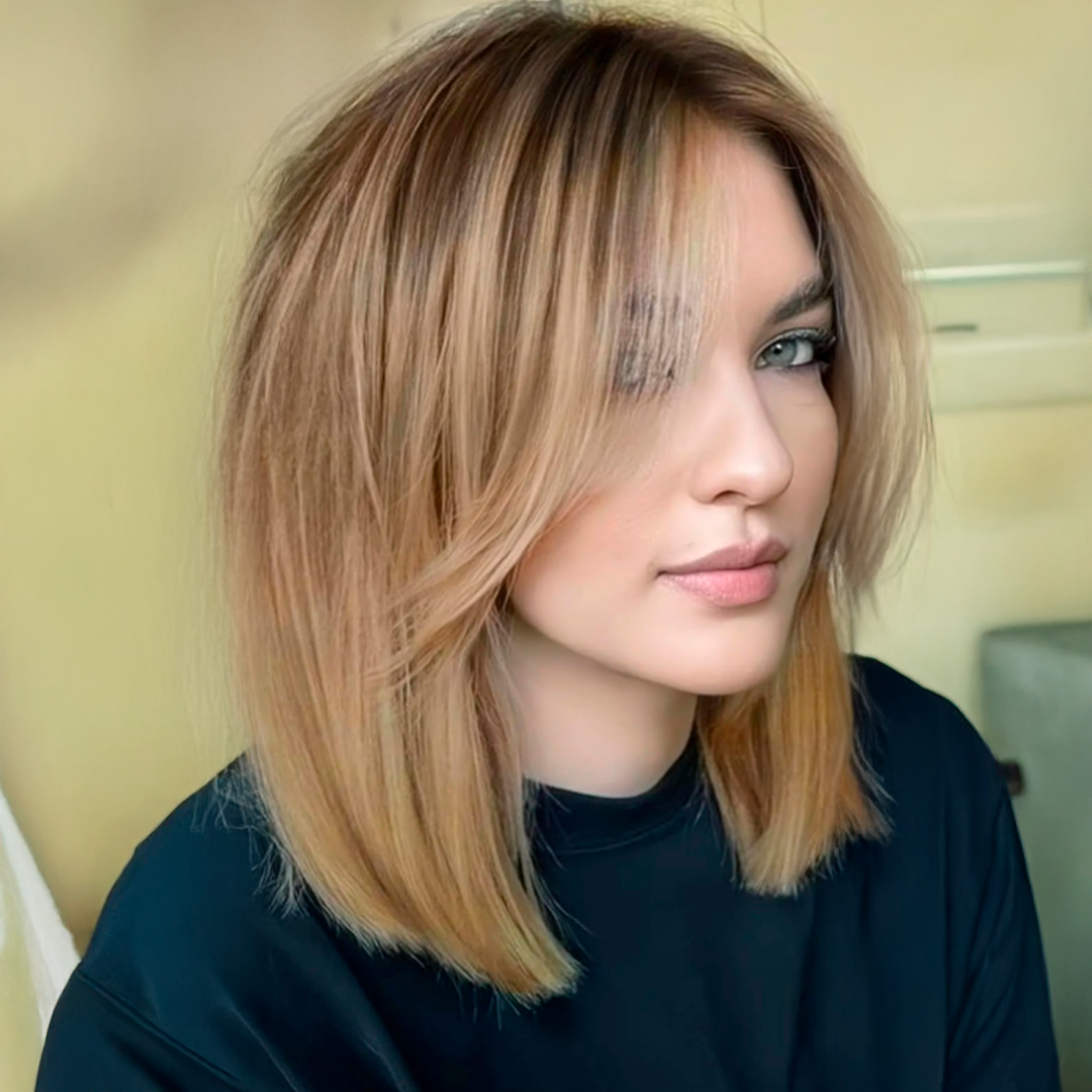 14” Hair Topper with Bangs & Silk Base