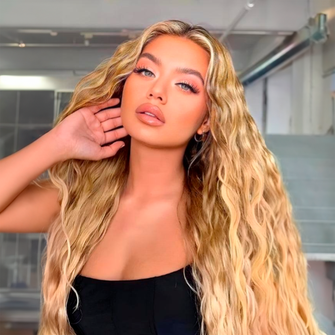 22” Deep Wave Clip-In Hair Extensions – Jet Black (6-Piece Set)