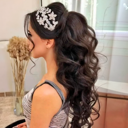 24" Multicolor Wavy Ponytail – Claw Clip Style