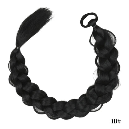 Twist Braid Ponytail with Band – 24"-34"