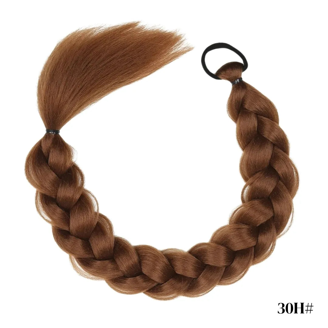 Twist Braid Ponytail with Band – 24"-34"