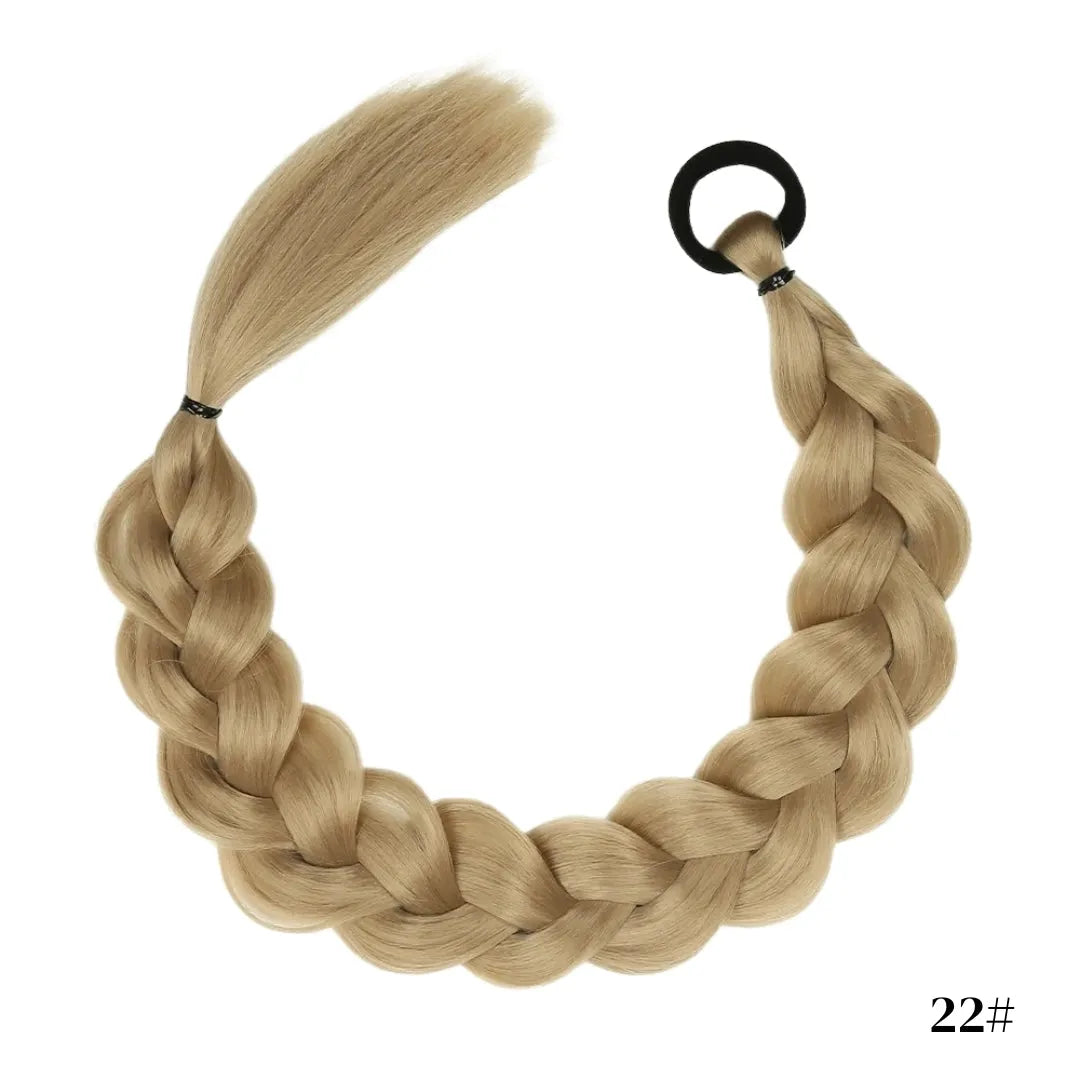 Twist Braid Ponytail with Band – 24"-34"