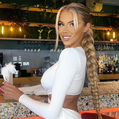 Twist Braid Ponytail with Band – 24"-34"