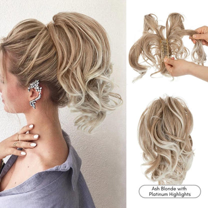 Wavy Claw Clip Ponytail Extension – Instant Volume in Synthetic Fiber
