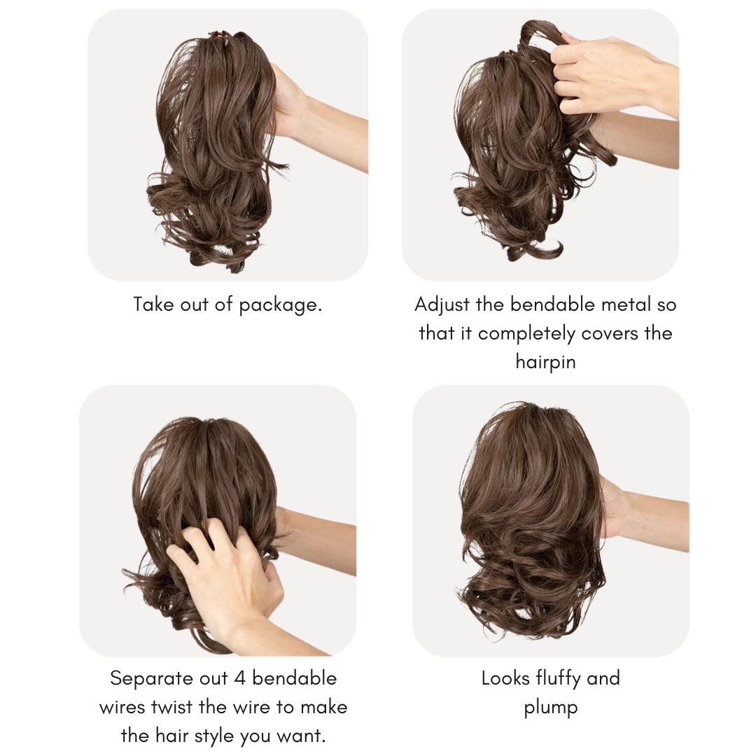Wavy Claw Clip Ponytail Extension – Instant Volume in Synthetic Fiber