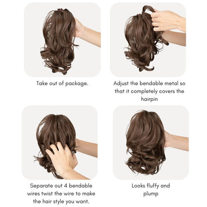 Wavy Claw Clip Ponytail Extension – Instant Volume in Synthetic Fiber