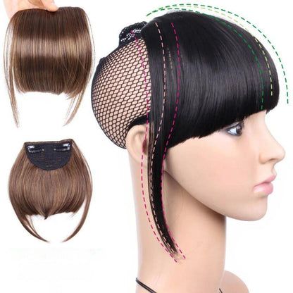 Clip-In Sleek Synthetic Bangs – Natural Look