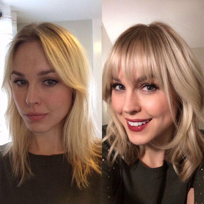 Clip-In Sleek Synthetic Bangs – Natural Look