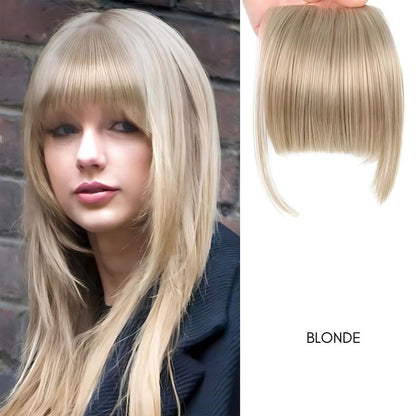 Clip-In Sleek Synthetic Bangs – Natural Look