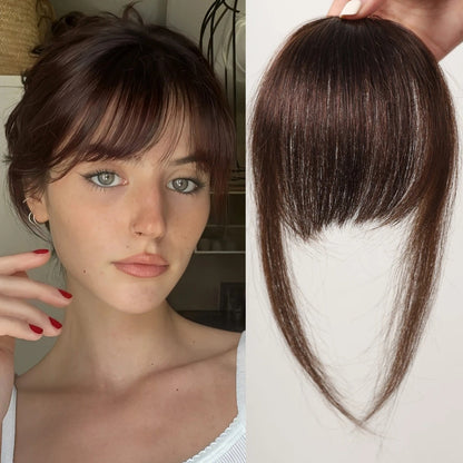 Clip-In Bangs with Temples – 100% Natural Human Hair